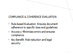 Compliance & Coherence Evaluation