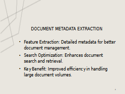 Document Metadata Extraction